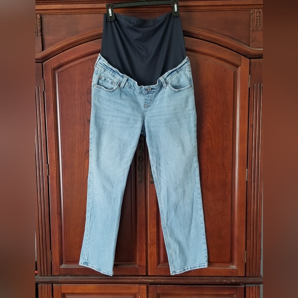 Abercrombie And Fitch Straight Leg Maternity Jeans Size 8